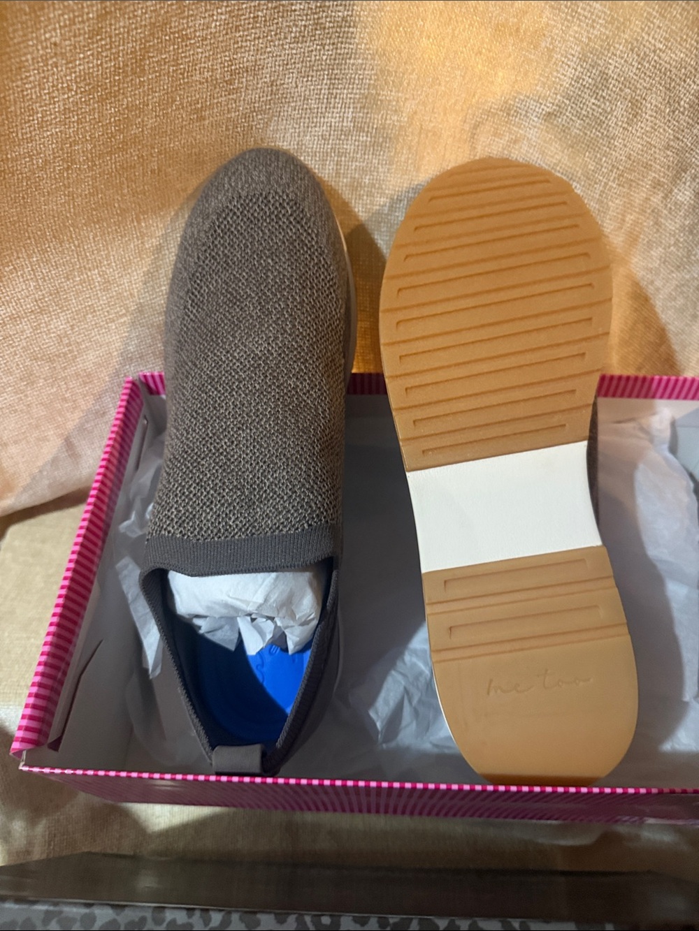 Me Too Slip On Sneaker in Wet Cement/Flan Heat size 9.5